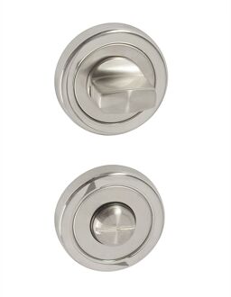Deurgrendel Badkamerslot Wc-slot - Chroom Rvs Look - 63mm