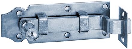 Deurgrendel Omgebogen - Galvanisch Geel Verzinkt - 120 Mm