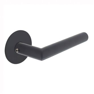 Deurkruk Jura met zelfklevend rozet mat zwart