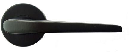 Deurkruk Op Rozet Julia - Aluminium - Zwart Mat - Sleutelgat - 195 Mm