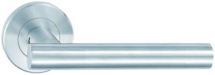 Deurkruk Op Rozet Marit - Roestvrij Staal - Metaal - Sleutelgat - Diam. 55,5 Mm