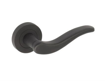 Deurkruk Op Rozet Vola - Staal - Zwart Mat - 115 Mm