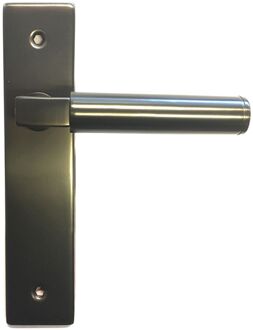 Deurkruk Op Schild Arkitekt - Rvs - Zwart Pvd - Blind - Schild 210x45 Mm