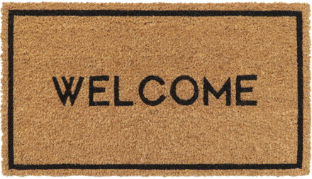 Deurmat - anti slip - rechthoek - Welcome - 60 x 33 cm
