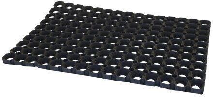 Deurmat / buitenmat rubber zwart 60 x 40 x 2.3 cm