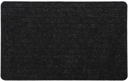 Deurmat Chloe - zwart - polypropyleen/latex - 50 x 80 cm - schoonloopmat