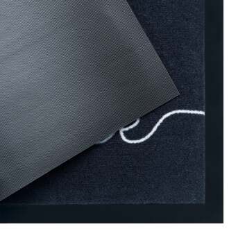 Deurmat Cozy Wasbaar 30°C - antraciet/crème 45x75 cm