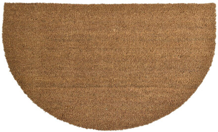 Deurmat - half-rond - kokos - naturel - 45 x 75 cm?- voor binnen/buiten - schoonloopmat