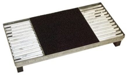 Deurmat Metaal Cubic - Hoog 12,3 CM Black