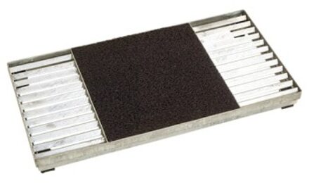 Deurmat Metaal Cubic - Hoog 7,4 CM Black