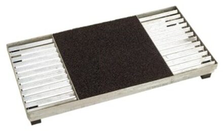 Deurmat Metaal Cubic - Hoog 9,3 CM Black