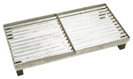 Deurmat Rooster Cubic Metaal - Hoog 12,3 CM Black