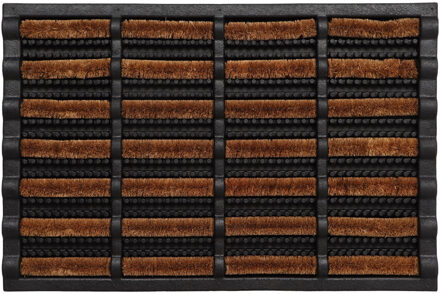 Deurmat - rubber / kokosvezel -?rechthoekig - 40 x 60 cm