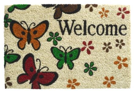 Deurmat Ruco Print - 40x60 - welcome Butterfly