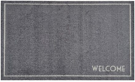 Deurmat Welcome grijs - 66x120 cm