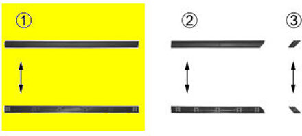 Deursierlijst Onder Links Zwart 53 Mm 4 Deuren