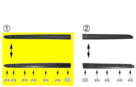 DEURSIERLIJST RECHTS (4/5-deurs) tot '06/01