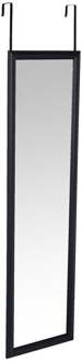 Deurspiegel - zwart - 34x124 cm