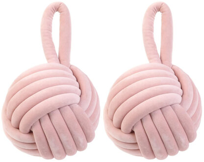 deurstop knoop - 2x - roze - 1,15 kg - deurstopper