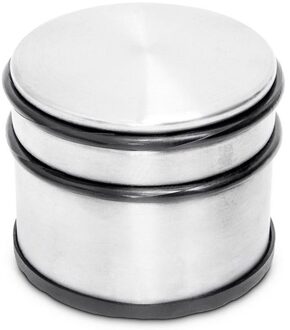 Deurstopper - 1100 g - 9 cm - metaal - rubberen bescherming