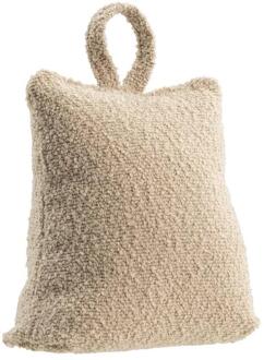 Deurstopper Bouclé - Taupe Polyester - 21x17 Cm