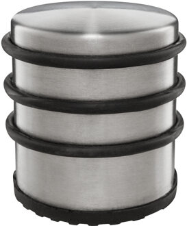 Deurstopper/deurbuffer - 1x - D70 x H65mm - 1,15kg - RVS - premium - zonder montage
