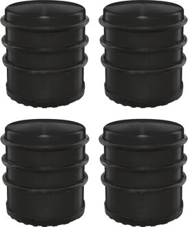 Deurstopper/deurbuffer - 4x - D77 x H70mm - 1,15kg - RVS - premium - zonder montage