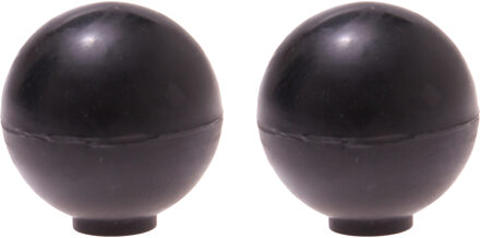 Deurstopper/deurbuffer Golf - 2x - D35mm - rubber - zwart