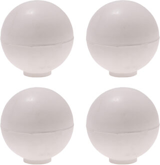 Deurstopper/deurbuffer Golf - 4x - D35mm - rubber - wit