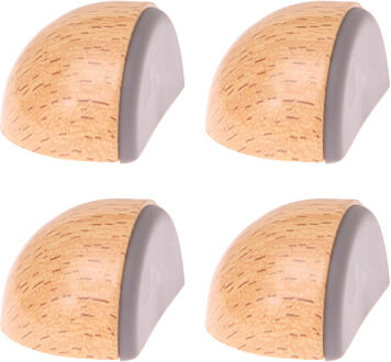 Deurstopper/deurbuffer Moon - 4x - D45mm - beuken look