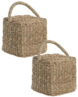 deurstopper JUTE BLOK - 2x - naturel - 1,50 kg - deur gewicht - buiten/binnen deu