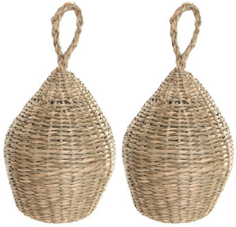 deurstopper JUTE Kegel - 2x - beige - 1,50 kg - deur gewicht - buiten/binnen deur