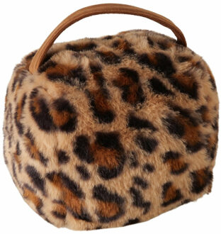 Deurstopper Leopard - 1 kg - bruin - H15 cm