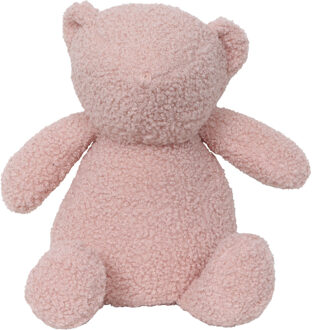 Deurstopper Teddy - 1 kg - roze - knuffelbeer - L13 x B11 x H21 cm - deurstop