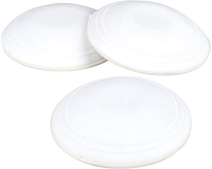 Deurstopper wit rubber Ø 6 cm (3 stuks)