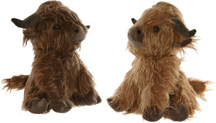 Deurstoppers Schotse hooglander koe - 1,5 kilo - bruin - 29 cm