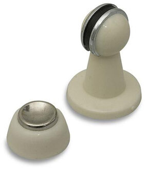 Deurvastzetter - wit - met Magneet - 80 mm - Deurvergrendeling - deurstoppers / deurbuffers