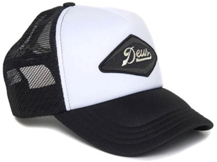 Deus Ex Machina Diamond trucker cap - black white