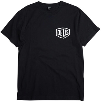 DEUS T-shirts Ibiza Address Tee Zwart - S