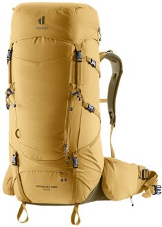Deuter Aircontact Core 50+10 savanna-nori backpack Geel - H 78 x B 31 x D 26 cm