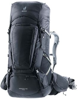 Deuter Aircontact Pro 75+10 black backpack Zwart - H 84 x B 33 x D 27 cm