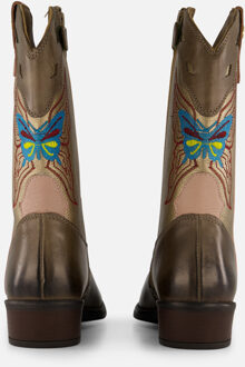 Develab Cowboylaarzen groen Leer - 35,36,37,38,39,40