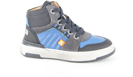 Develab Halfhoge veterschoen blauw combi fantasy - 27