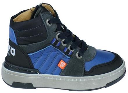 Develab Halfhoge veterschoen blauw combi fantasy - 30