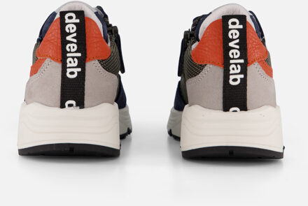 Develab Low Cut Sneakers blauw Leer - 28,29,30,31,33