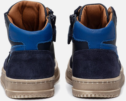 Develab Mid Cut Sneakers blauw Leer - 25,26,28