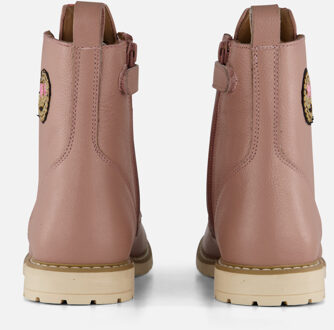 Develab Smiley Veterboots roze Leer - 28,29,30,31,32,33,34