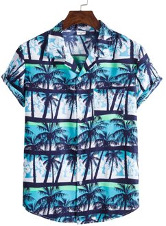Devil Koning Mannen Hawaiian Style Korte Mouwen Gedrukt Shirt # XH21 Xxl