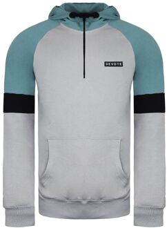Devote Londen Drew Heren Grijs/Teaal Hoodie - maat Veelkleurig