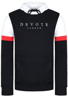 Devote Londen Epps Heren Zwart/Wit Hoodie